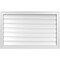 Ekena Millwork Vertical Surface Mount PVC Gable Vent: Functional, w/ 2"W x 1-1/2"P Brickmould Frame, 38"W x 24"H GVPVE38X2402SF - alternate 1